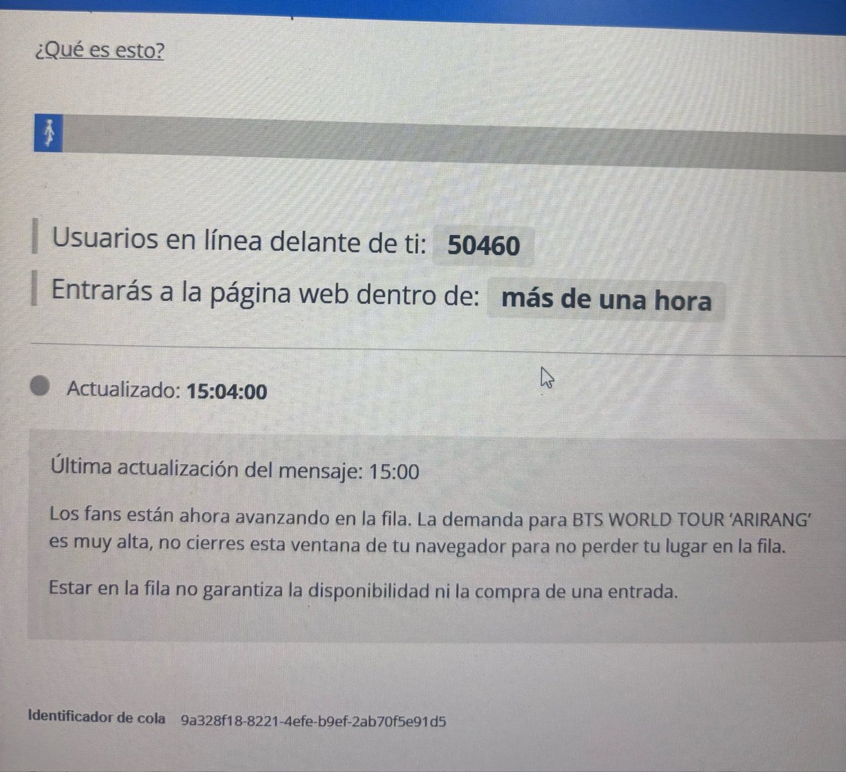 kterine17's tweet photo. @naaeeviss Pues cuando pude entrar estaba lejossss en la cola, no creo que alcance 😅 https://t.co/VBsohc9i81