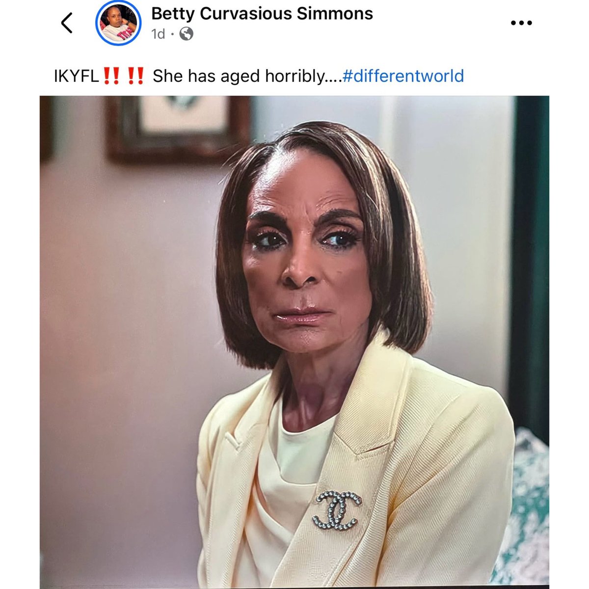 celebriD's tweet photo. Some women are so busy criticizing how other women age that you’ve forgotten what a blessing it is to grow old. Every wrinkle represents another year of life. Every gray hair is a reminder that you’re still here. And every birthday is a privilege that someone else was denied. Imagine making fun of a 64-year-old woman for LOOKING 64! The goal was NEVER to look 25 forever. The goal is to LIVE long enough to see 70, 80, 90, and beyond!