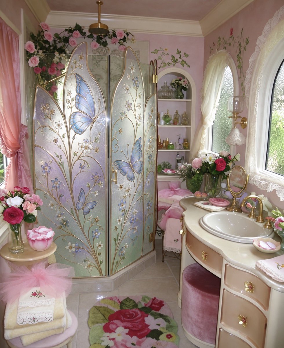 insperarise's tweet photo. butterfly shower glass 🪻 https://t.co/ALiuAHVfrm