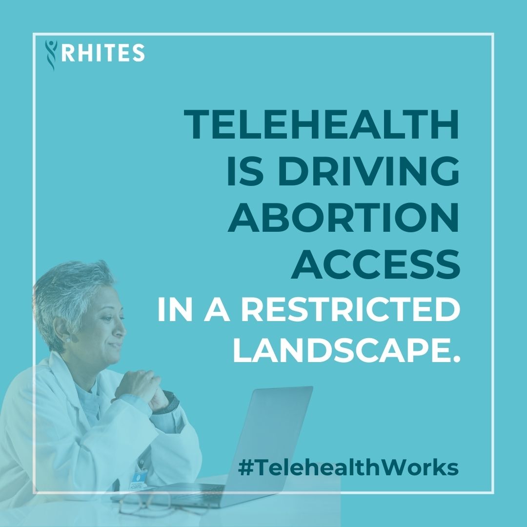 powertodecide's tweet photo. Across a restricted landscape, telehealth is keeping abortion care within reach. More than 1 in 4 abortions in the U.S. now happen via telehealth and it's as safe and effective as in-person care. #telehealthworks https://t.co/CbiGhewWpD