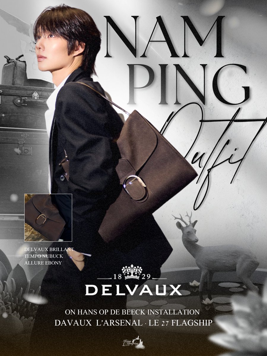 KengNampingLand's tweet photo. Outfit Check 🪷🤍 Namping Napatsakorn 

เรามา fit check ๆ กับลุคน้ำปิงในการเข้าชม Hans Op de Beeck, Delvaux Arsenal & Le 27 Flagship กันนะคับผม

ลุคนี้น้องถั่วให้เลย 10 คะแนนเต็ม✨ ยิ่งมี Delvaux สี Ebony ประกบคู่นะ สุดจะ quite luxury เลยล่ะ So gorgeous ⭐️⭐️⭐️

A DELVAUX MOMENT WITH NAMPING
#NampingxDelvaux
#Delvaux
#nampingster