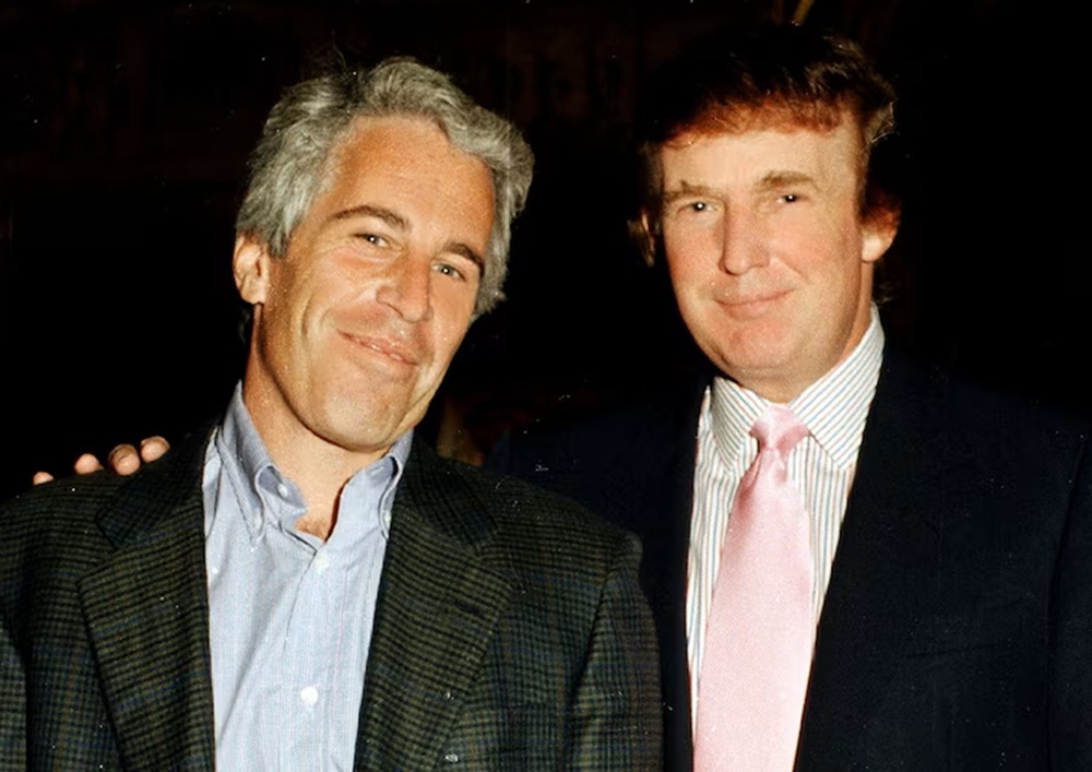 middleageriot's tweet photo. BREAKING: Donald Trump and Jeffrey Epstein receive honorary degrees from Cornell University. https://t.co/uoMjlh3bH2