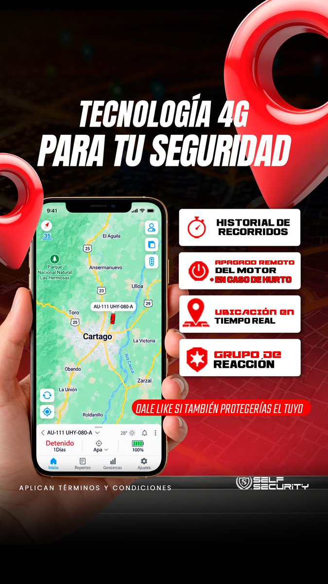 Self_Security_'s tweet photo. 📍 ¿DÓNDE ESTÁ TU VEHÍCULO AHORA?
📲 Escríbenos “GPS 4G” por WhatsApp, cuéntanos qué vehículo tienes y en qué ciudad estás. Te damos la información para agendar tu instalación.
🔴 Self Security, recuperando sueños.
#SelfSecurity #GPS4G #SeguridadVehicular https://t.co/XPzcsb3eSr