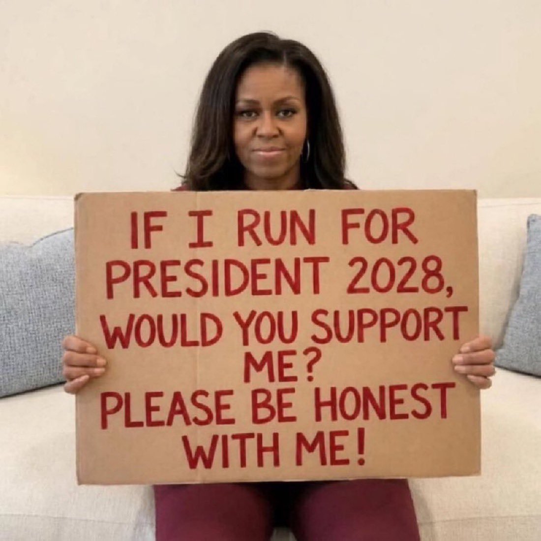 TrumpAccount47's tweet photo. IF I RUN FOR PRESIDENT 2028, WOULD YOU SUPPORT ME?

A. Yes 👍 
B. No 👎 https://t.co/lrtZhWuidS