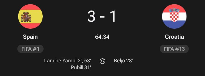 Chem53lin's tweet photo. Yamal Score his barce assisted by Pedri https://t.co/2EQkH7sc2P