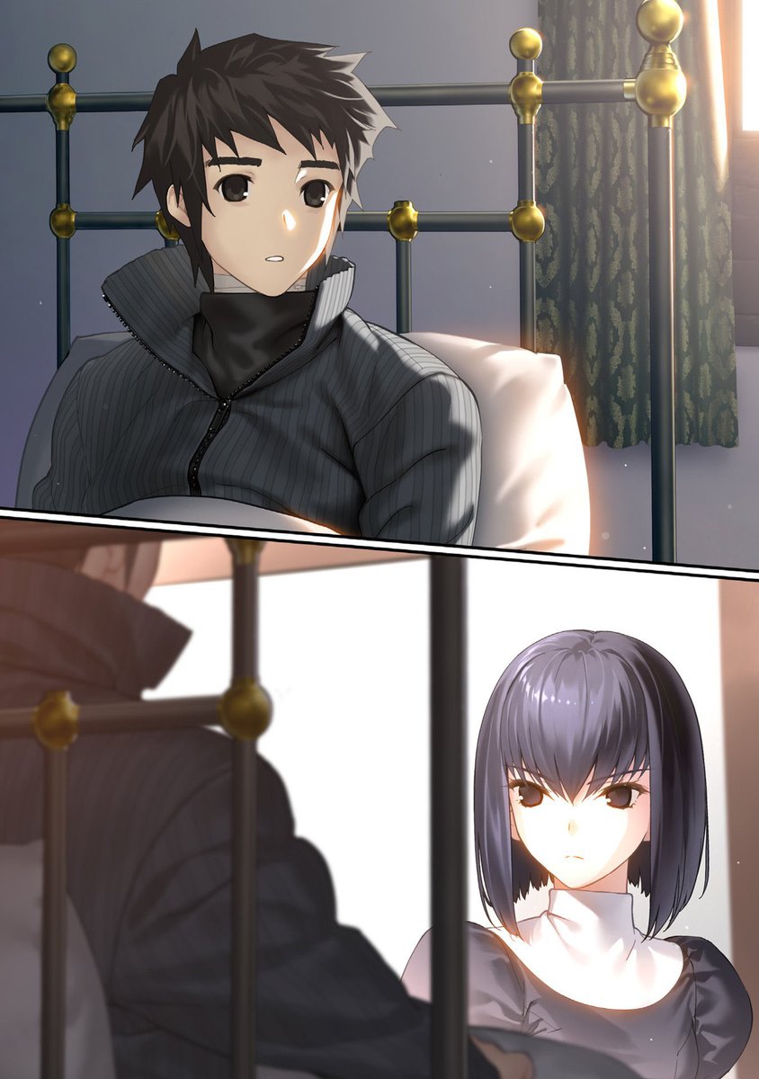 TypeRamza's tweet photo. Soujuurou and Alice look so good in Mahoyo’s new novel illustration! https://t.co/3YVuYEYS0c