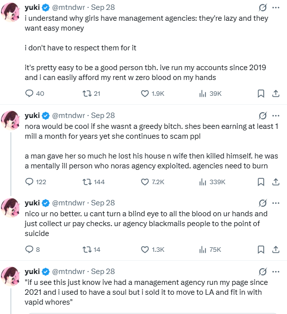 livanotherday's tweet photo. mind you this was the same woman who was throwing a temper tantrum when people didnt tag her directly in posts dragging her.

so eager to do it for other women until its the two of the most popular on twitter.... #YOUBROUGHTYOURGUNFORTHEFASHION #YOUAINTGONEBLOW https://t.co/Cx6tigBClf