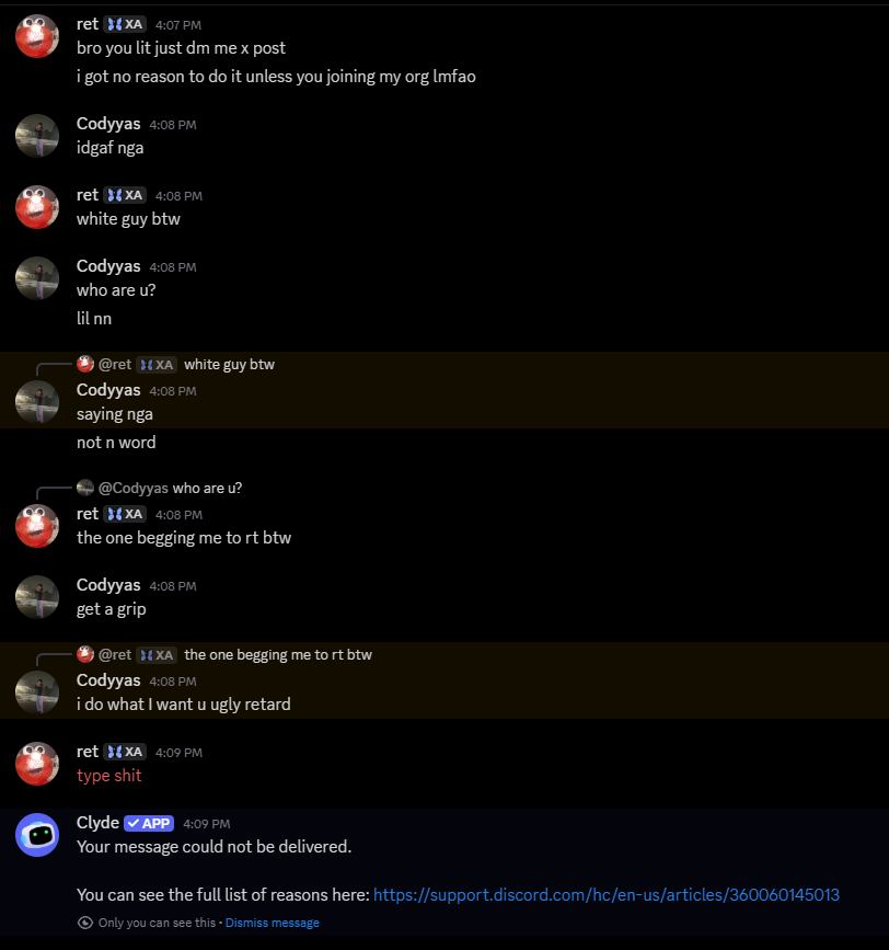 retmgm's tweet photo. First conversation with @codyyasx in awhile went well... https://t.co/6HeCA2ebcD