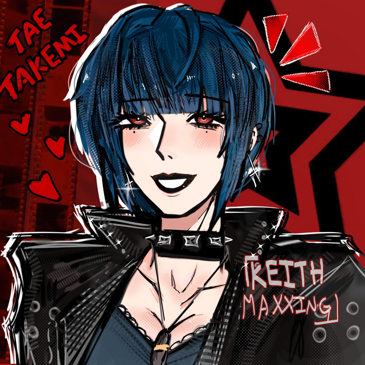 Keithmaxxing's tweet photo. The time I drew Tae Takemi with my pinky finger 🕺🕺🕺 https://t.co/QUgIUh8E0P