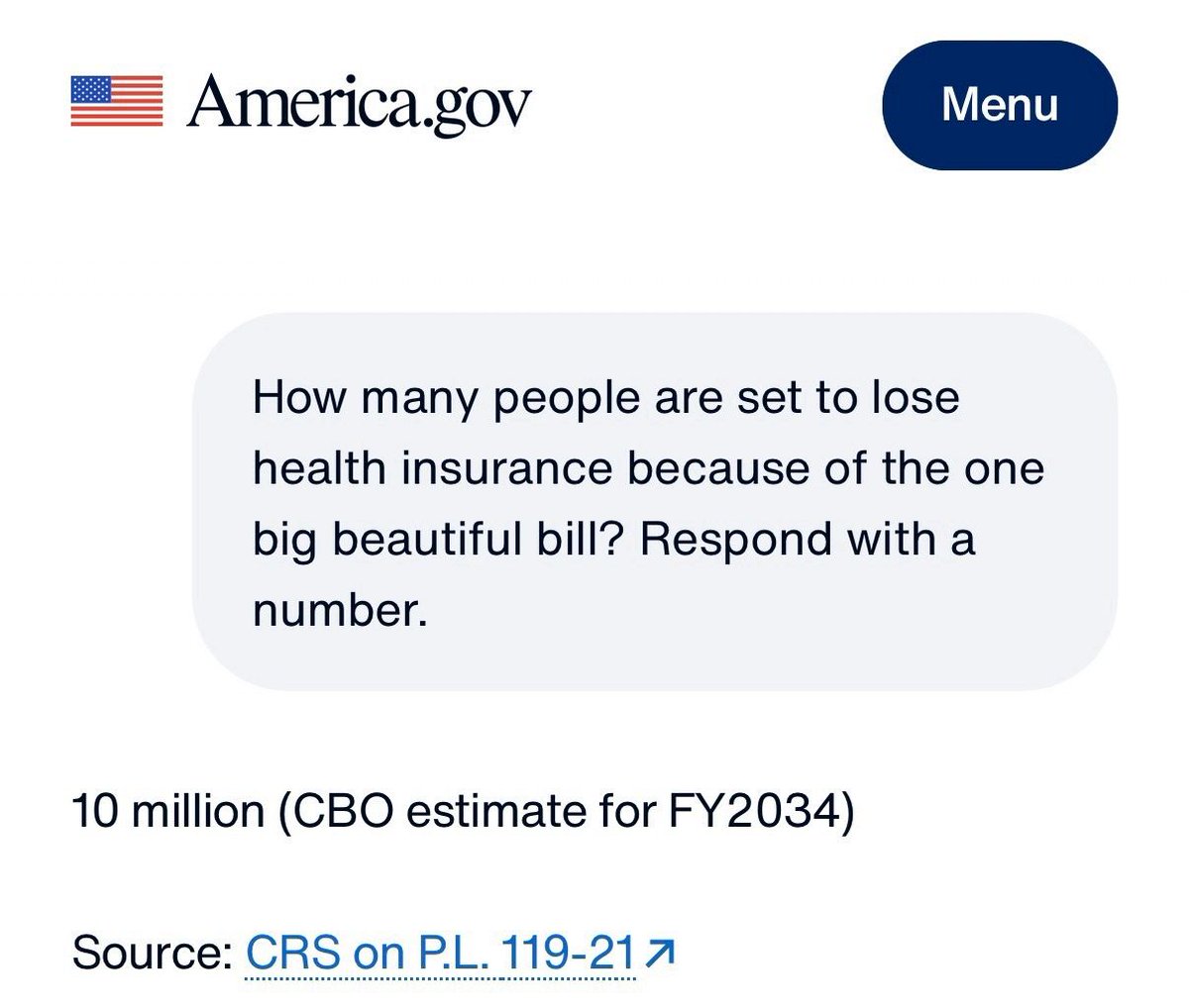 AndyKimNJ's tweet photo. At least someone in this administration is willing to admit the devastating health care losses for Americans caused by Trump and Congressional Republicans. https://t.co/12ONMJ6n8Y