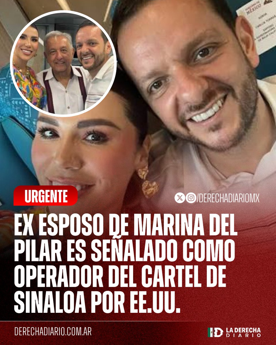 DerechaDiarioMX's tweet photo. 🚨🇲🇽🇺🇸 | URGENTE — TORCIDOS: El gobierno de EE.UU. señaló a Carlos Torres, exesposo de la gobernadora morenista Marina del Pilar, y a su hermano como operadores directos del Cártel de Sinaloa y de la facción del “Mayito Flaco”, exhibiendo como la narcopolítica opera impunemente desde las más altas esferas del régimen.