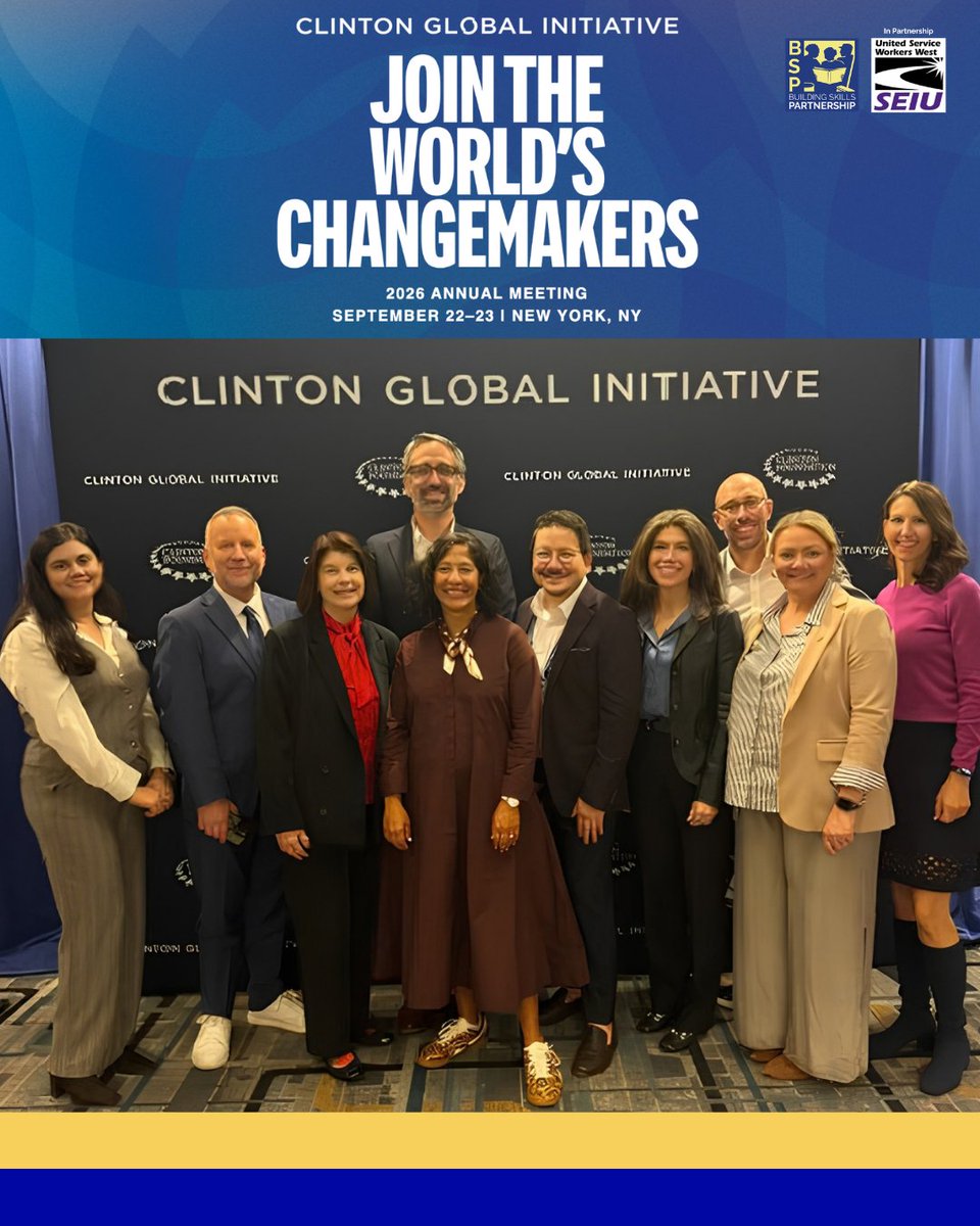 Building_Skills's tweet photo. BSP was proud to participate in this week’s Clinton Global Initiative Annual Meeting @ClintonGlobal  a continued partner in advancing Commitments to Action. The conference offered valuable insights, meaningful connections, and new opportunities to collaborate on solutions that strengthen economic mobility both at the national and international level.

BSP also participated in the working session, From Educational Debt to Economic Thriving, exploring how families, educational institutions, employers, labor, government, and philanthropy can better align resources and share responsibility for identifying opportunities to increase wages and advance economic mobility. The discussion reflected BSP’s commitment to creating accessible pathways from education and training to quality jobs and long-term economic stability.

#CGI2026 #CommitmentsToAction #EconomicMobility #WorkforceDevelopment #Education #QualityJobs