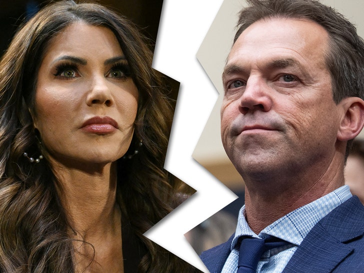 TMZ's tweet photo. 💔 Kristi Noem officially files to divorce husband Bryon. 

Exclusive details: https://t.co/jFEB69bs2C https://t.co/pdqewzfAVA