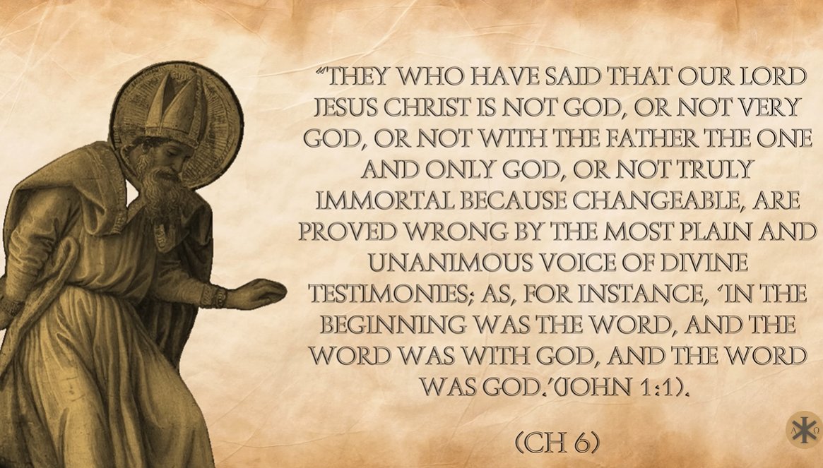 DDCatholicism's tweet photo. According to John 1:1, Christ is God, as Saint Augustine noted. https://t.co/XYMazvUFu3