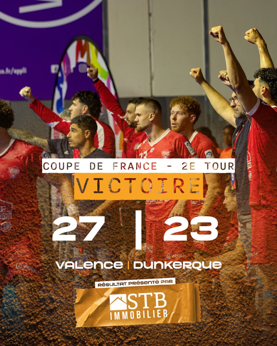 VDHB_officiel's tweet photo. ILS L’ONT FAIT 🔴⚪️
Nos Béliers ont livré une prestation XXL ce soir en Coupe de France face à une équipe de Daikin Starligue 🔥
Une première victoire à PMF qui fait du bien et vous avez été incroyables en tribunes 🫶🏻
#PlusLoinEnsemble #VDHB #CoupedeFrance https://t.co/RORb0Xq7tE