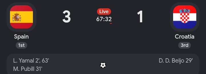 DennyJosh02's tweet photo. What a goal from Lamine Yamal.. A brace to make it 3 1.. just give him the award already 🔥🔥🔥 https://t.co/UJQF0AYK8D