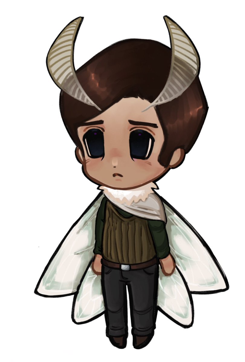 sgtkevins's tweet photo. Moth Ted chibi 🥹🥹🥹🥹  #ihnmaims https://t.co/QwhWvpfaEr