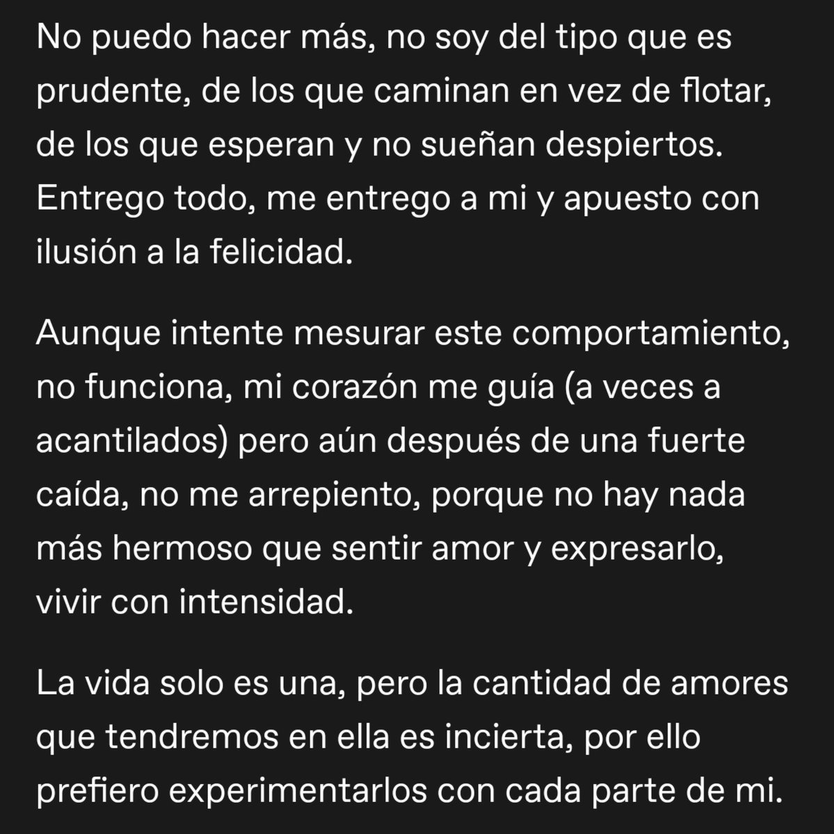 ShadoWitch_D's tweet photo. Este es el poema que mencioné. No es la mejor redacción que he tenido porque es de hace tiempo jeje

Pero bueno, así de intensa siento que es mi forma de amar y quisiera eso mismo de regreso. https://t.co/os0FssaVRH