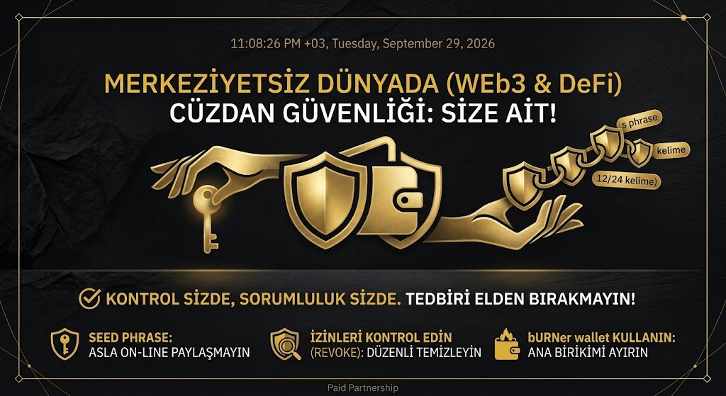 OnurSuBrk's tweet photo. Dostlar selamlar,

Hepimiz uzun zamandır Web3 ve DeFi dünyasının içindeyiz, bu noktada bu alanın en sevdiğim tarafıda  paramın kontrolünün tamamen bende olması derim. Arada banka yok, aracı yok, yetki tamamen bende.

Ama işin bir de diğer yüzü var elbette kontrol sizdeyse, güvenlik sorumluluğu da tamamen sizde. Merkezi borsalarda olası bir şifre unutma durumunda destek ekibi kapısını çalabilirsiniz ama merkeziyetsiz tarafta tek bir yanlış tık, bütün bakiyenizin bir anda buharlaşmasına sebep olabiliyor maalesef.

Geçenlerde bizim telegram grubunda da konuşuyorduk, sırf dikkatsizlikten cüzdanı boşaltılan o kadar çok kişi var ki... bende 2 kez Metamask hackleten biri olarak bu durumlardan çok acı çektim Bu yüzden DeFi'da işlem yaparken hayat kurtaracak birkaç temel güvenlik kuralını sizlere tekrar hatırlatmak istedim

🔸Seed Phrase yani Kurtarma Kelimeleri sizin namusunuzdur O 12 veya 24 kelimeyi asla bilgisayarınızda, telefonunuzun notlar kısmında veya bir ekran görüntüsünde (screenshot) asla ama asla saklamayın. 

Kelimelerinizi mutlaka fiziksel olarak bir kağıda yazıp offline bir yerde saklayın. Kimse sizden destek vermek için bu kelimeleri istemez; isteyen kişi %100 dolandırıcıdır.

🔸Bilinmeyen dApp’lere Asla cüzdan bağlamayın özellikle  Twitter'da  gördüğünüz airdrop vaat eden, hemen tıkla talep et diyen çakma hesaplara ve linklere çok dikkat edin. Bir dApp’e cüzdan bağlamadan önce URL'yi iki kez kontrol edin. Hatta güvendiğiniz Dapp lere bile Burner cüzdan baglayın ve kontrol edin.

Cüzdan İzinlerinizi Approvalsı düzenli olarak temizleyin. Bir DEX'te işlem yaparken veya NFT mintlerken farkında olmadan akıllı sözleşmelere sınırsız harcama yetkisi yani Unlimited Allowance verebiliyoruz. 

İşiniz bittiğinde ise mutlaka https://t.co/4VpSTfBldO veya cüzdan içi güvenlik araçlarıyla verdiğiniz bu izinleri iptal etmeyi alışkanlık haline getirin.

🔸Ana birikimleriniz  ile günlük işlem cüzdanınızı mutlaka ayırın, uzun vadeli tuttugunuz ana portföyünüzün durduğu cüzdanla günlük airdrop kovaladığınız veya yeni çıkan projelere bağlandığınız cüzdan kesinlikle aynı olmasın. Günlük işlemler için ayrı bir burner wallet kullanın.

Merkeziyet siz dünyada özgürlük çok güzel ama tedbiri elde tutmak şart. Yukarıda sıralad��ğım güvenlik önlemleri bile sizi hacker ve şerefsizlerden koruyamaz ama önlem olur .

Son olarak aranızda daha önce oltalama (phishing) sitesine denk gelen, hacklenen ya da cüzdan izinlerini düzenli kontrol eden var mı? Cüzdan güvenliğinizi nasıl sağlıyorsunuz, bu postun altına katkılarınız beklerim.

#DeFi #Web3 #CüzdanGüvenliği

Tabiki bu paylaşımım yatırım veya finansal tavsiye içermez. İçerik sadece eğitici ve bilgilendirme amaçlıdır.

#reklam #BinanceTR
