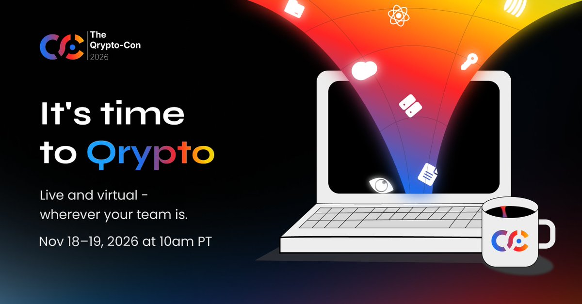 encryptioncons's tweet photo. The future of crypto is calling, and it’s time to answer! 🚀 

Get ready for The Crypto-Con 2026, a dynamic virtual experience bringing together the ideas, conversations, and innovations shaping the next chapter of the crypto world. 🌐💻

Whether you’re part of a global team, building the next big idea, exploring emerging technologies, or simply looking to stay ahead of the curve, this is where the crypto community comes together to connect, learn, and look toward what’s next.

✨ Live and virtual, wherever your team is.
📅 November 18–19, 2026
⏰ 10 AM PT

From groundbreaking discussions to fresh perspectives on the evolving digital landscape, The Crypto-Con 2026 is your opportunity to plug in, power up, and be part of the conversation.

🔗 Register Now: https://t.co/WdgrXzfgad

#CryptoCon2026 #Crypto #Blockchain #Web3 #DigitalAssets #Innovation