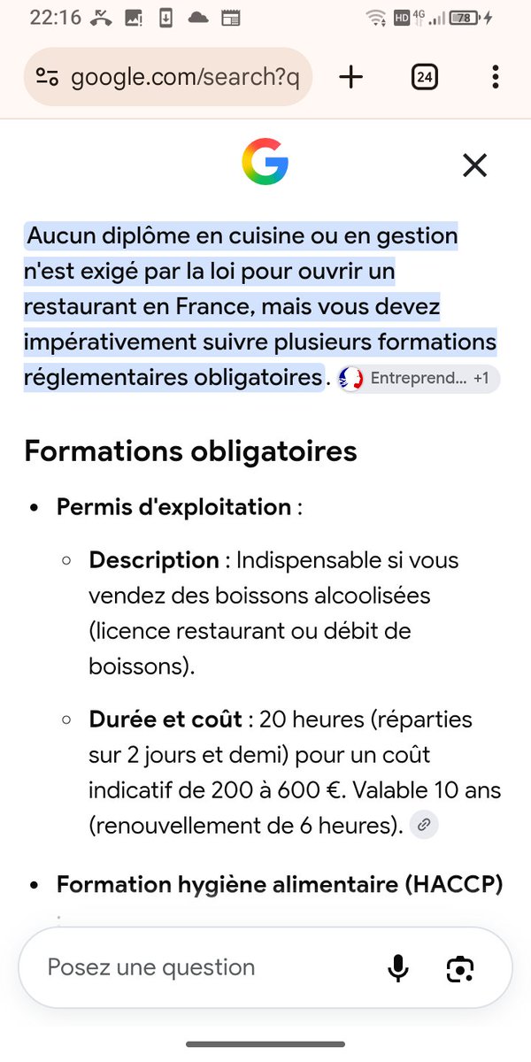 Diffamabulation's tweet photo. @WhiskyInTheJar6 J'avoue que je suis très étonnée ! 
(Y a l'agrément sanitaire à demander, concernant les locaux, le froid et l'hygiène ) Mais zéro formation sur l'hygiène agroalimentaire / cuisine  ça me sidère https://t.co/89Eq9NThCq