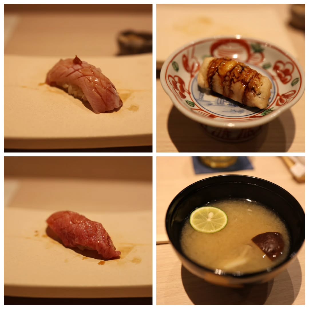 JenniKile's tweet photo. Sushi Nakamura near Tsukiji. After arriving in Tokyo that evening, I quickly dropped off my luggage and headed straight there. I found and booked it easily on Tabelog the day before, and Tokyo rarely disappoints. Everything was delicious. https://t.co/FcVAY48T76