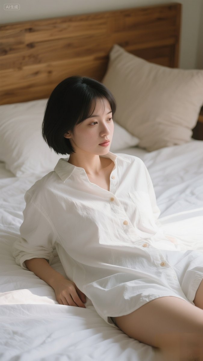 t_hongoo_30_fa6's tweet photo. [Just a chill moment, carrying a small, tired feeling on the bed ]， https://t.co/aRqfFO4bnY