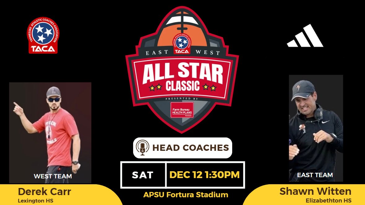 tenncoach's tweet photo. Reminder Football coaches - please follow instructions emailed and nominate your Senior All Stars…
@tnallstar https://t.co/DDc8RHebqD
