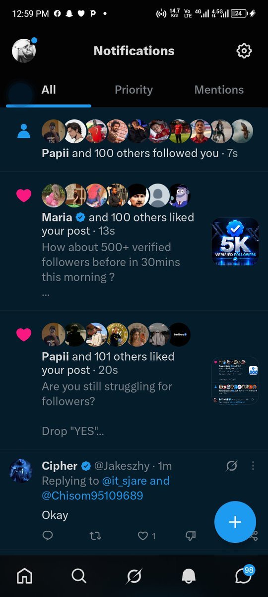 Chisom95109689's tweet photo. Are you  struggling for followers?

Drop "YES"

I WILL BOOST YOUR PAGE MYSELF TONIGHT 💯🚀🚀🚀 https://t.co/EOzRR13N6x