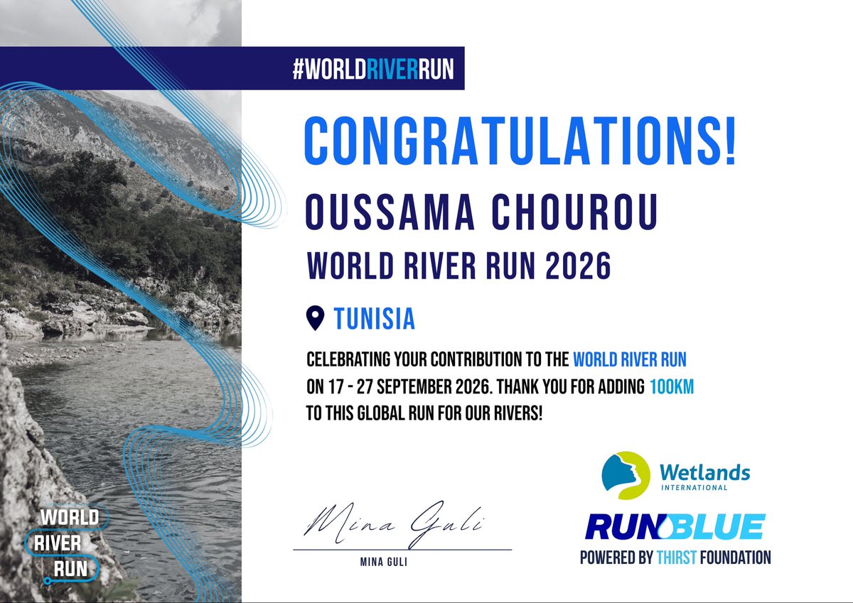 Oussama_Chourou's tweet photo. Well received the certificate 😁
Keep going 💪
@MinaGuli @RunBlueOfficial 
#JerbaMidoun #RunningClubMidoun
#WorldRiverRun https://t.co/i7DefT17R1