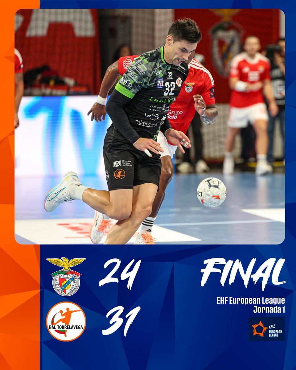 BMTorrelavega's tweet photo. FINAAAAL, VICTORIA HISTÓRICA
🏆 #MATCHDAY @ehfel_official J.1
🏟️ Pavilhão Nº2
🔴 @modalidadesslb 24
🟧 #TheOrangeSquad 31
💪 #SincioDeEuropa https://t.co/oK4lg9HhWm