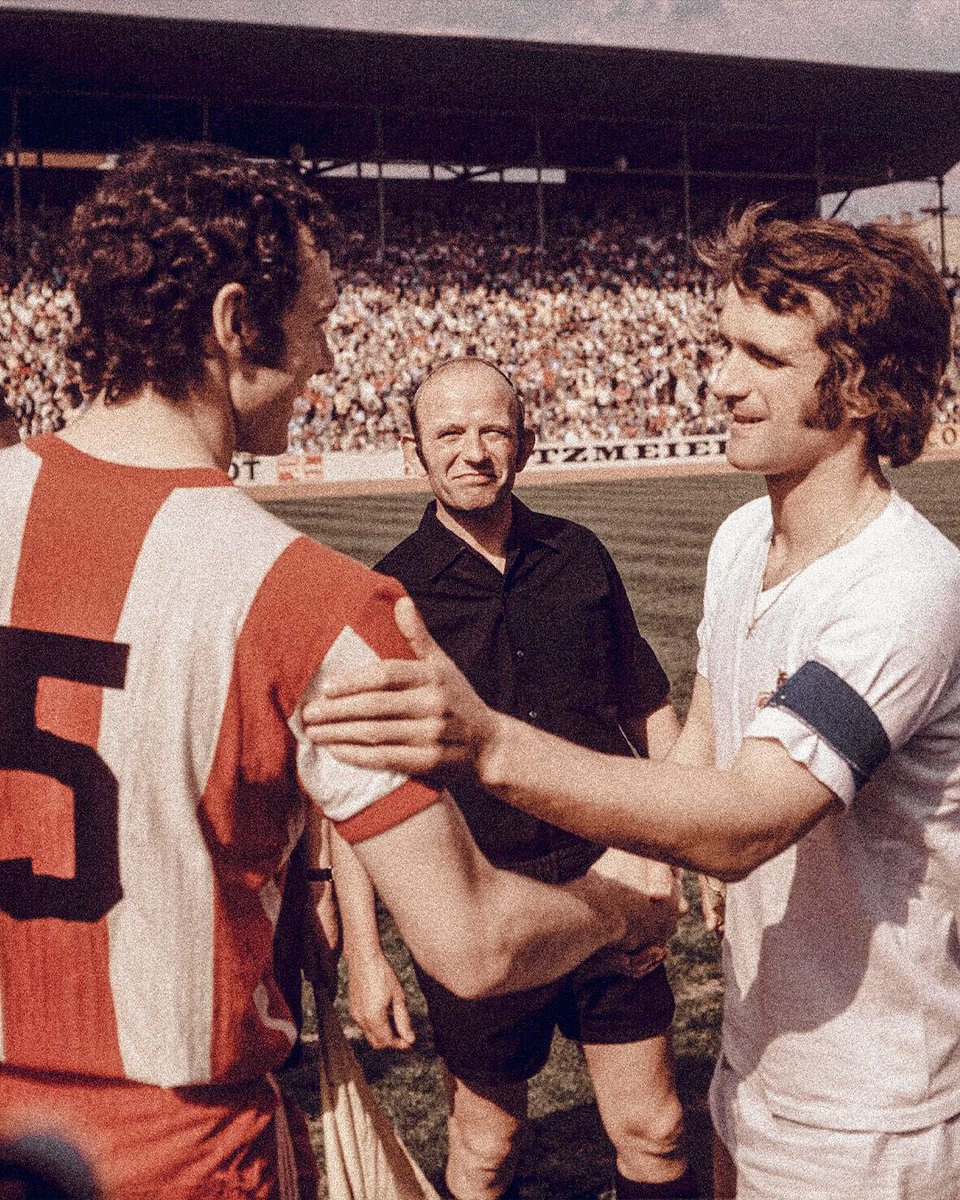 beckenbauer's tweet photo. Happy 83rd Birthday, Wolfgang Overath! 🎂

A World Cup winner, a Bundesliga legend and a dear friend of Franz, with whom he shared a lasting bond that continued long after their days on the pitch. 

Wishing Wolfgang a wonderful birthday and all the very best! 🍀

📸: (Archive image: Imago©️)