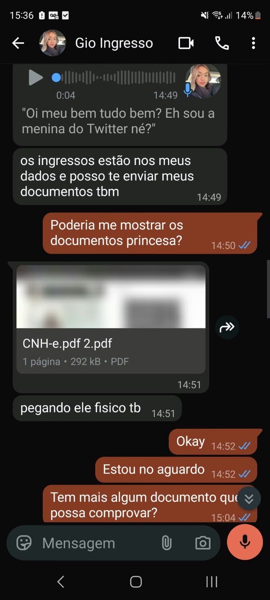 kyongism's tweet photo. depois, minha amiga pediu os documentos da suposta gio e ela mandou um scan da CNH que tinha um qr code de validação que nao conseguimos ler de jeito nenhum e achamos isso bem estranho https://t.co/RLwMctrpXy