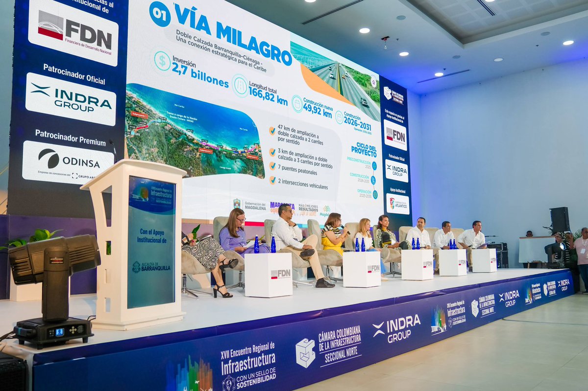 mmarguiguerra's tweet photo. Hoy desde Barranquilla participé en el XVII Encuentro Regional de Infraestructura junto a los gobernadores del Caribe. 

Presenté los proyectos que necesita el Magdalena y seguiré buscando el apoyo del Gobierno Nacional para hacerlos realidad.

Queremos mejores vías, más conexión entre nuestros municipios y obras que mejoren la vida de todas y todos.