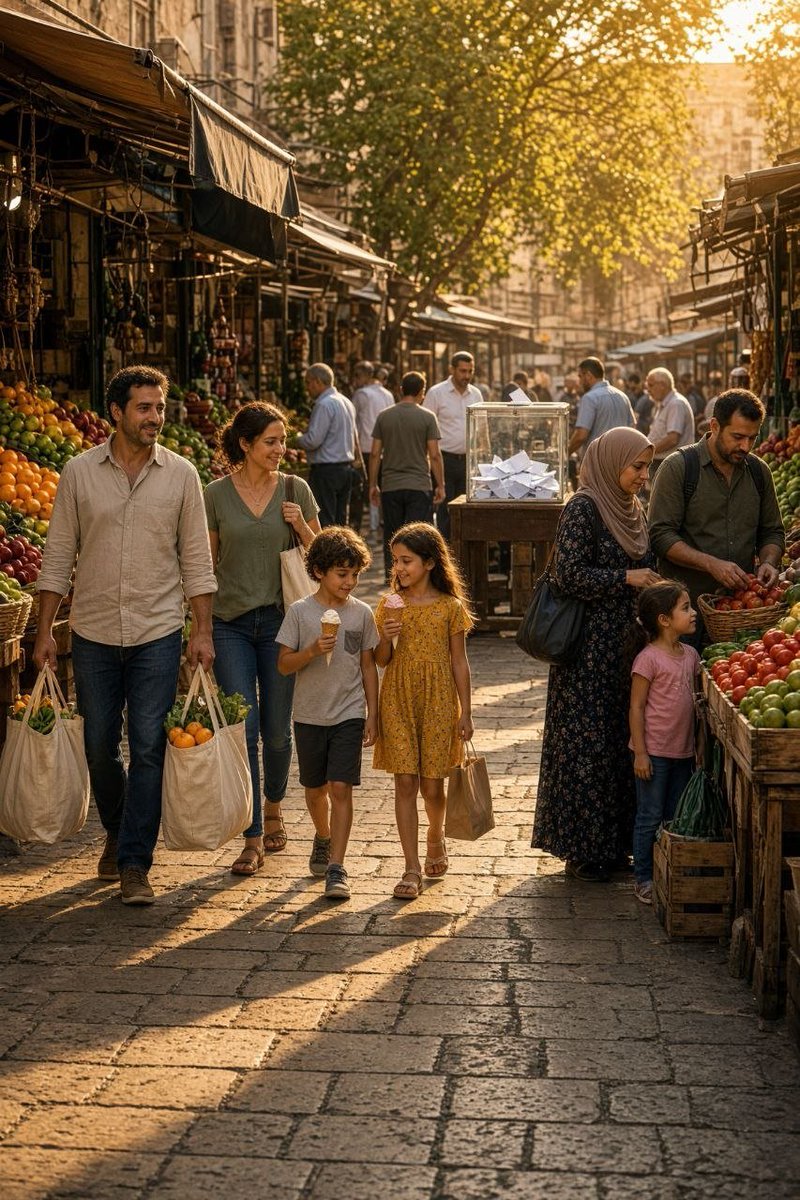 CVP_Group's tweet photo. Dear Israelis,  
If you want the month to belong to the household again, give Palestinians citizenship and the right to vote. 

A war with no political end will keep arriving as a heavier tax and a smaller table.

Recognize the rights of everyone who lives in this land, and the state can stop asking ordinary families to finance a conflict that never closes.

You will not repair the family budget by asking people to tighten the belt more bravely. You repair it when the war no longer has a reason to keep sending the bill. 

#Peace in the house begins when the neighbor is no longer left outside the story.

#Palestine
#Israel
#ישראל