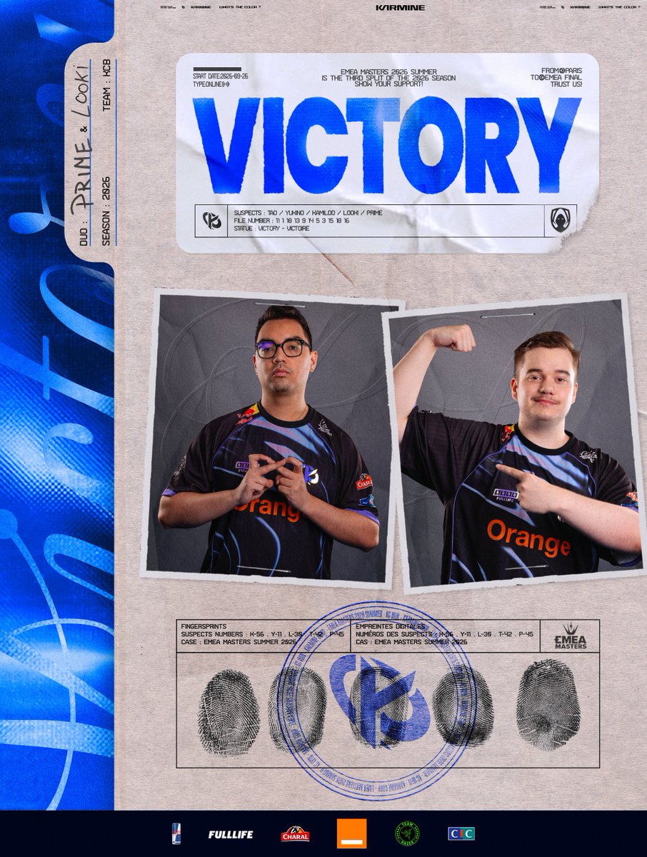 KarmineCorp's tweet photo. 4-0 en Swiss Stage : KCB est qualifié en play-offs des EMEA Masters Summer ! ☀️

Rendez-vous début de semaine prochaine pour les 8èmes de finale ! #KCORP 

GGWP @HereticsLES 🤝 https://t.co/L2fHUdMwjS