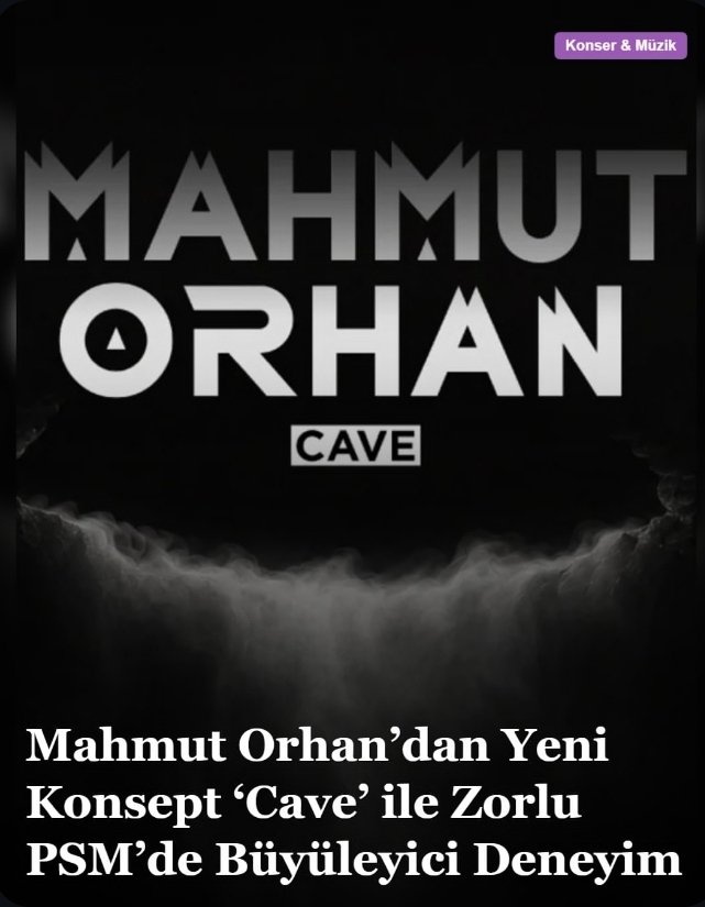 ugurcanboyoglu's tweet photo. 2 Ekim'de sahne alacak #MahmutOrhan biletleri için ulaşabilirsiniz 🎫
#Maho #Zorlu #Cave #Zorlupsm #İstanbul #Etkinlik #İstanbulEtkinlik https://t.co/QZnDxD3mWq