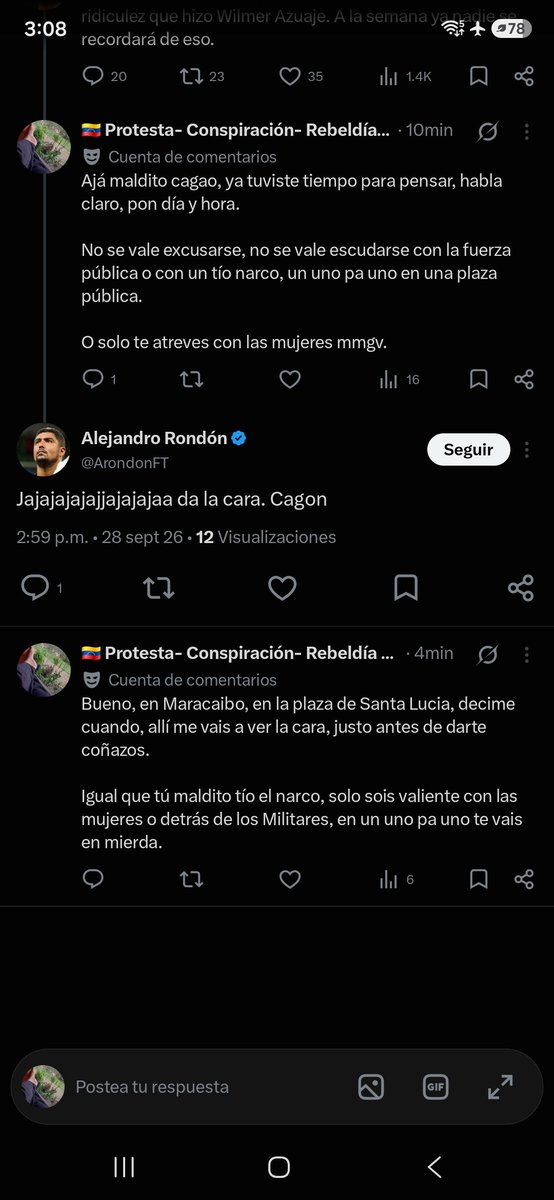 protesta88's tweet photo. Diosdado se mea, pero su sobrino @ArondonFT se va en mierda cuando alguien siquiera le alza la voz 😂😂😂 https://t.co/AyVCkTrOw8