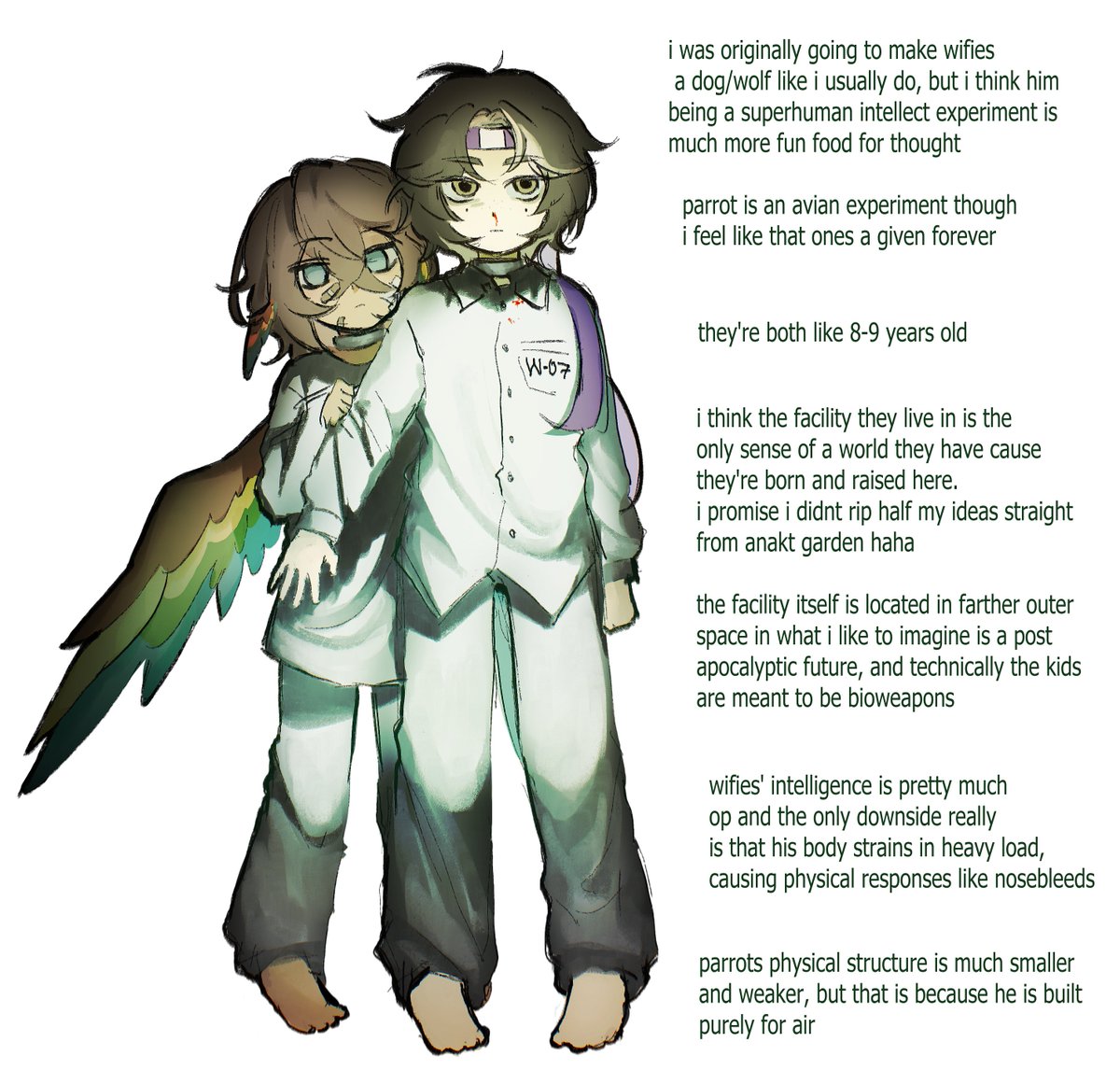 plainotes's tweet photo. uu bioweapon kids au concepts https://t.co/Us7uoaDbEi