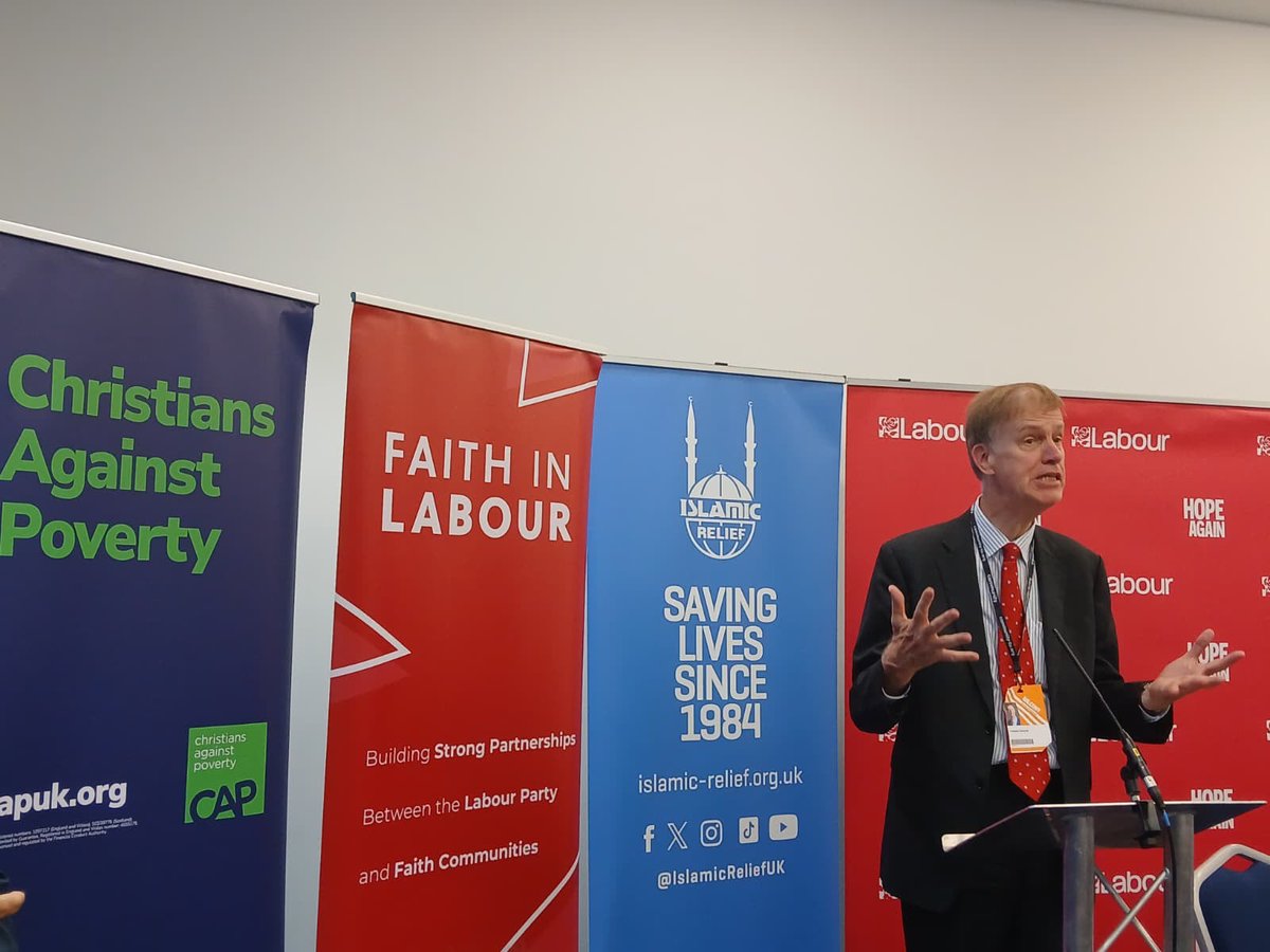 IslamicReliefUK's tweet photo. It was a real honour to partner with @FaithLabour and @CAPuk for this year’s Faith Reception at Labour Conference, featuring incredible speakers including @FloEshalomi, @Georgia_Gould, @stephenctimms, @zubirahmed, and @russrook. 💙 https://t.co/6gcdCmlQM4