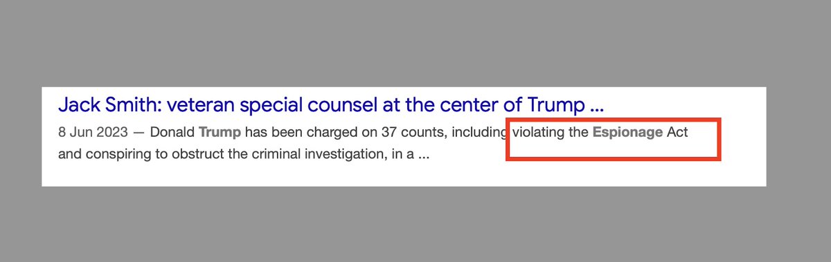 RealSLokhova's tweet photo. This was the pinnacle of the Grand Conspiracy.  The Biden FBI/DoJ secretly re-classified Crossfire Hurricane documents, evidence of the Russiagate crimes.  They then raided President's home, took the documents away-which he thought were declassified, didn't realize  they secretly re-classified them.  Then Jack Smith charged Pres Trump with Espionage Act crimes for storing classified documents that Jack Smith & co claimed could have ended up in the hands of foreign/Russian intelligence.   All done to hide their crimes and prevent Pres Trump from coming back and exposing them