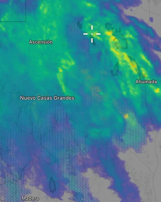 CEPC_Chih's tweet photo. 🌧️ ¡Atención Ahumada y Ciudad Juárez!

La @CEPC_Chih informa que, durante los próximos 50 minutos, se prevé el desplazamiento hacia Ahumada y Ciudad Juárez de nubes en desarrollo con potencial de precipitaciones. https://t.co/iKvfr8giNv