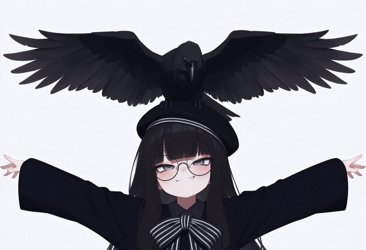 NineKey_AI's tweet photo. 一番好きな鳥はカラス！！ 🐦‍⬛💕 https://t.co/1jRbyOpG3t