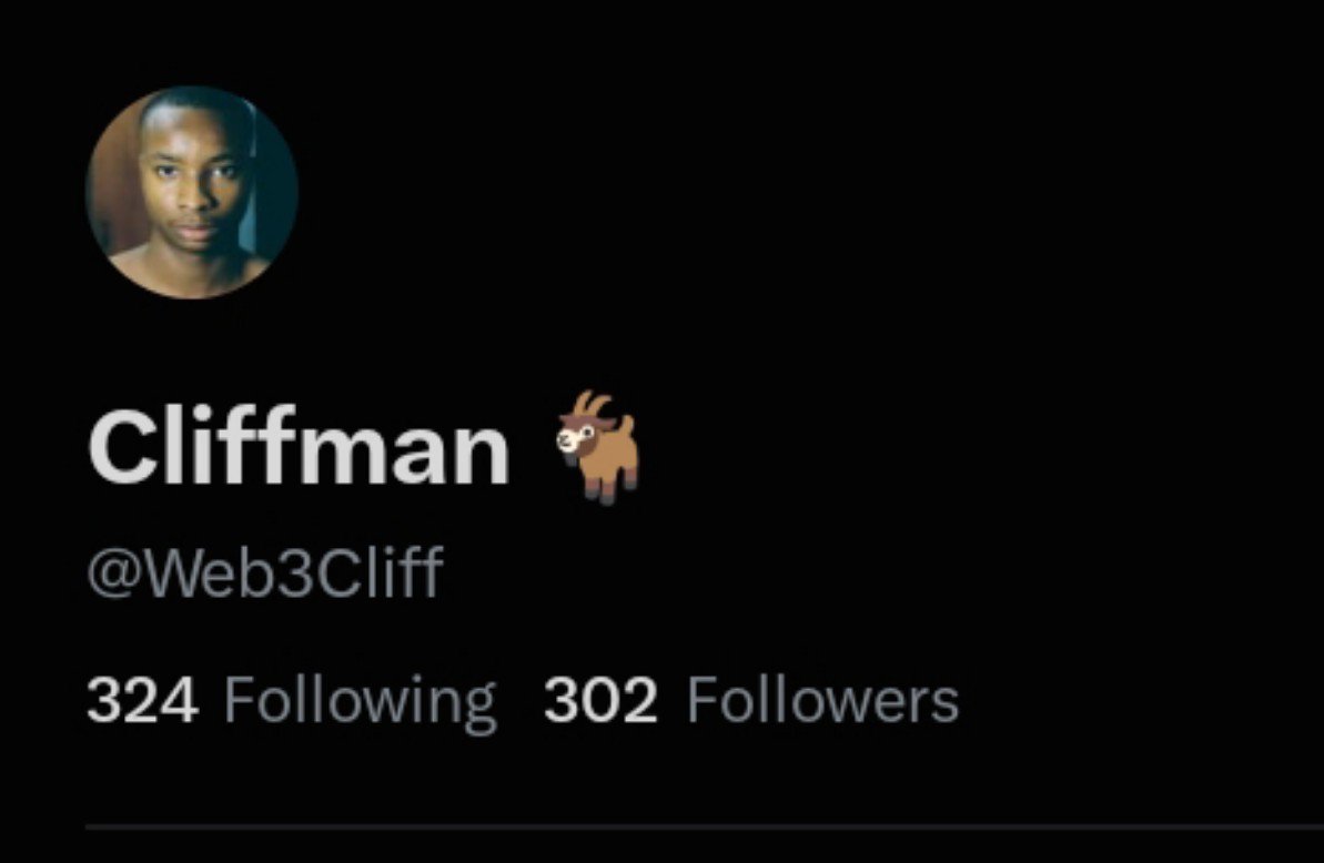 Web3Cliff's tweet photo. 300 target hit 🎯 

500 next. 

Follow everyone that comments 👇🏽 https://t.co/ZUaSfCITzq