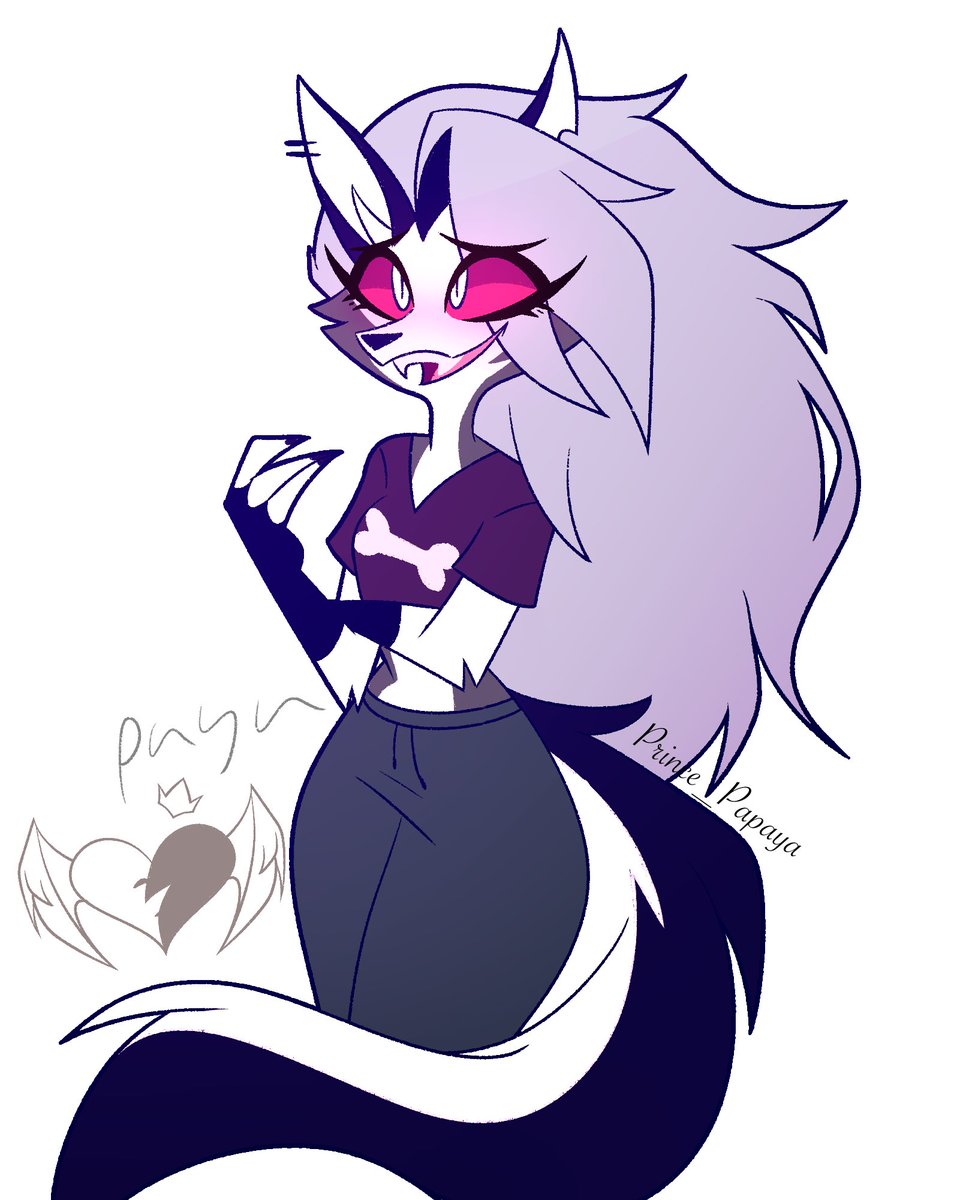 Prince_Papaya's tweet photo. Loona in that one outfit from the trailer🖤

#helluvabossfanart https://t.co/tH2x649uYI
