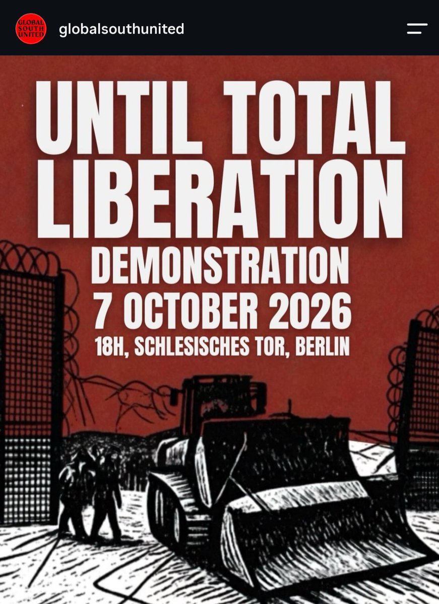 jreichelt's tweet photo. Der Demo-Titel bedeutet übersetzt: "Für die Vollendung des nächsten Holocaust".

Dafür wird in Berlin demonstriert.

Dieses ganze Land mit seiner geisteskranken, komplett gescheiterten Hauptstadt und seinen suizidal offenen Grenzen ist so dermaßen am Ende. Wir haben uns die islamistische Hölle reingeholt. Entweder, wir schieben jeden einzelnen Illegalen (ja, Millionen) ab und jagen die Radikalsten jede Nacht mit Spezialeinheiten (Vorbild: Israel) oder Deutschland endet im Kalifat. Erst "judenrein", dann in der Unterwerfung aller "Ungläubigen". Die Leute, die das politisch zu verantworten haben, gehören vor Gericht.