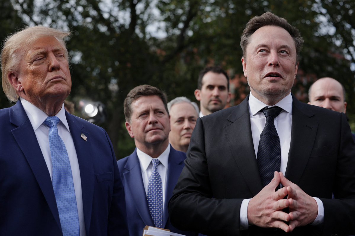Acyn's tweet photo. President Trump and Elon Musk 

REUTERS/Jonathan Ernst https://t.co/bvDQ0Q9F1Y