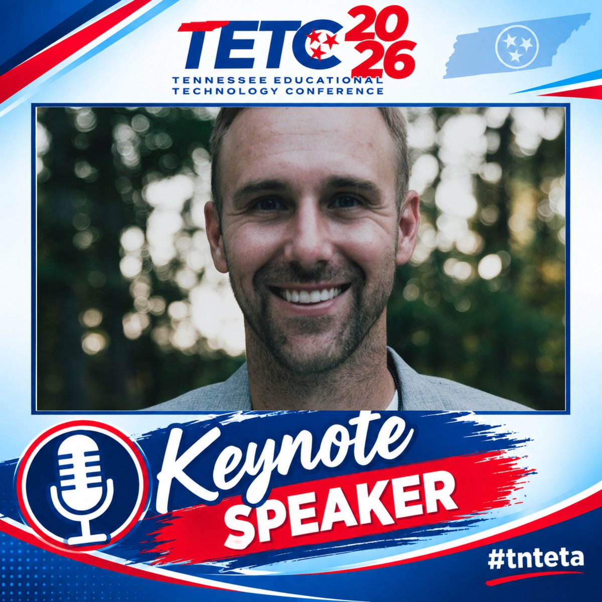 TN_TETA's tweet photo. TETA is excited to introduce our Wednesday keynote speaker, Dr. Tyler Tarver. Find our more about Tyler here:  https://t.co/0y2YBEc7sZ https://t.co/w1X8TGYJDE