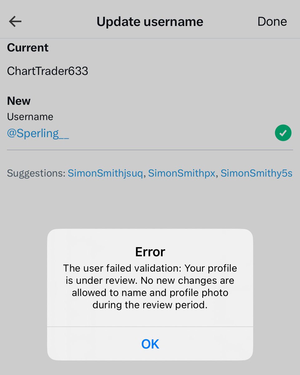 SSperling__'s tweet photo. @michaelo @elonmusk @ChartTrader633 Hi Michael, I’m still unable to edit my profile - how long does this normally take? Thanks https://t.co/QGPyfKN728