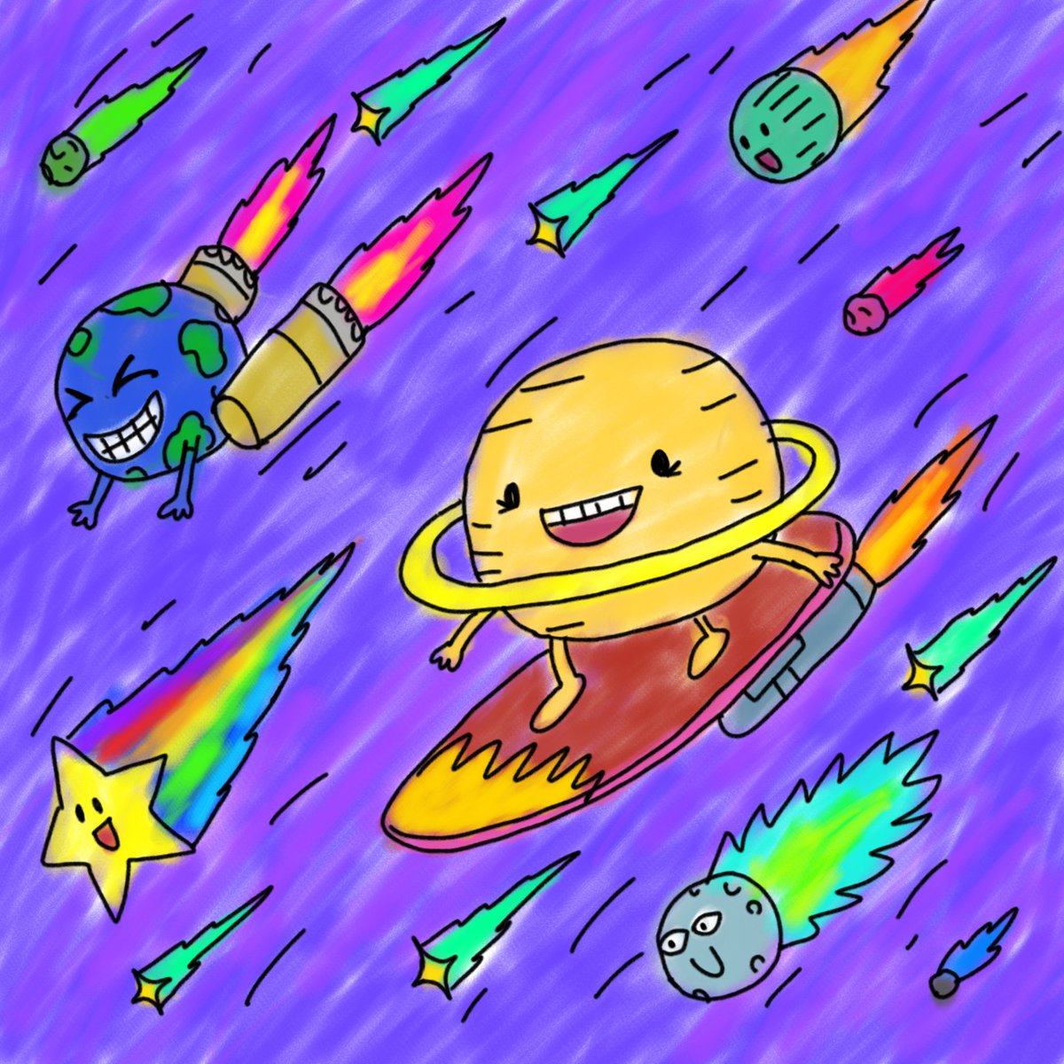 Morypto6's tweet photo. Kid Story floor: 0.0006 ETH.  
Cheaper than a juice box, and unlike the drawing on your fridge, this one is on-chain 🖍️  
11,111 drawings. 5,555 holders. @KidStoryHood  @Octo0x 
Reveal should be fun! https://t.co/5NhBAW650c